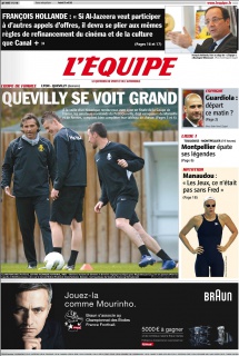 L'equipe Edition du 27 Avril 2012