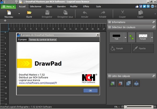 NCH DrawPad Editeur Graphique 7.52 Win x64 FRA + Key