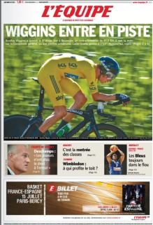 L'equipe Edition du 10 Juillet 2012