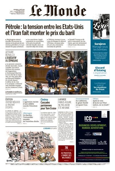 Le Monde du 08 Décembre 2019