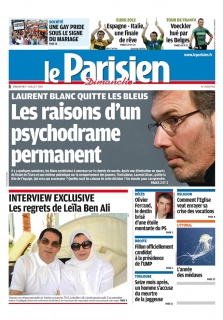 Le Parisien + Cahier de Paris du 01 Juillet 2012