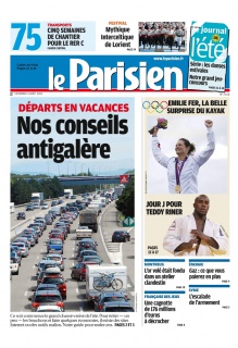 Le Parisien + Cahier de Paris du 03 Août 2012