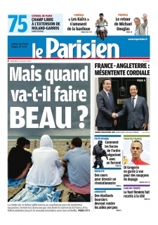 Le Parisien + Cahier de Paris du 11 Juillet 2012