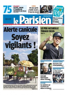 Le Parisien + Cahier de Paris du 17 Août 2012