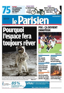 Le Parisien + Cahier de Paris du 27 Août 2012